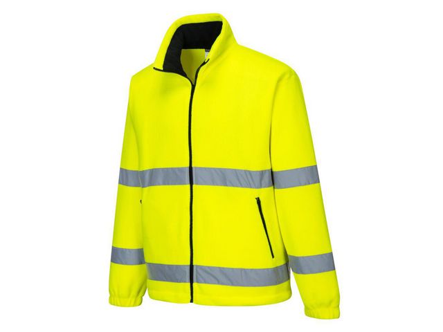 Fleecetröja Hi-vis PW F250 gul 2XL
